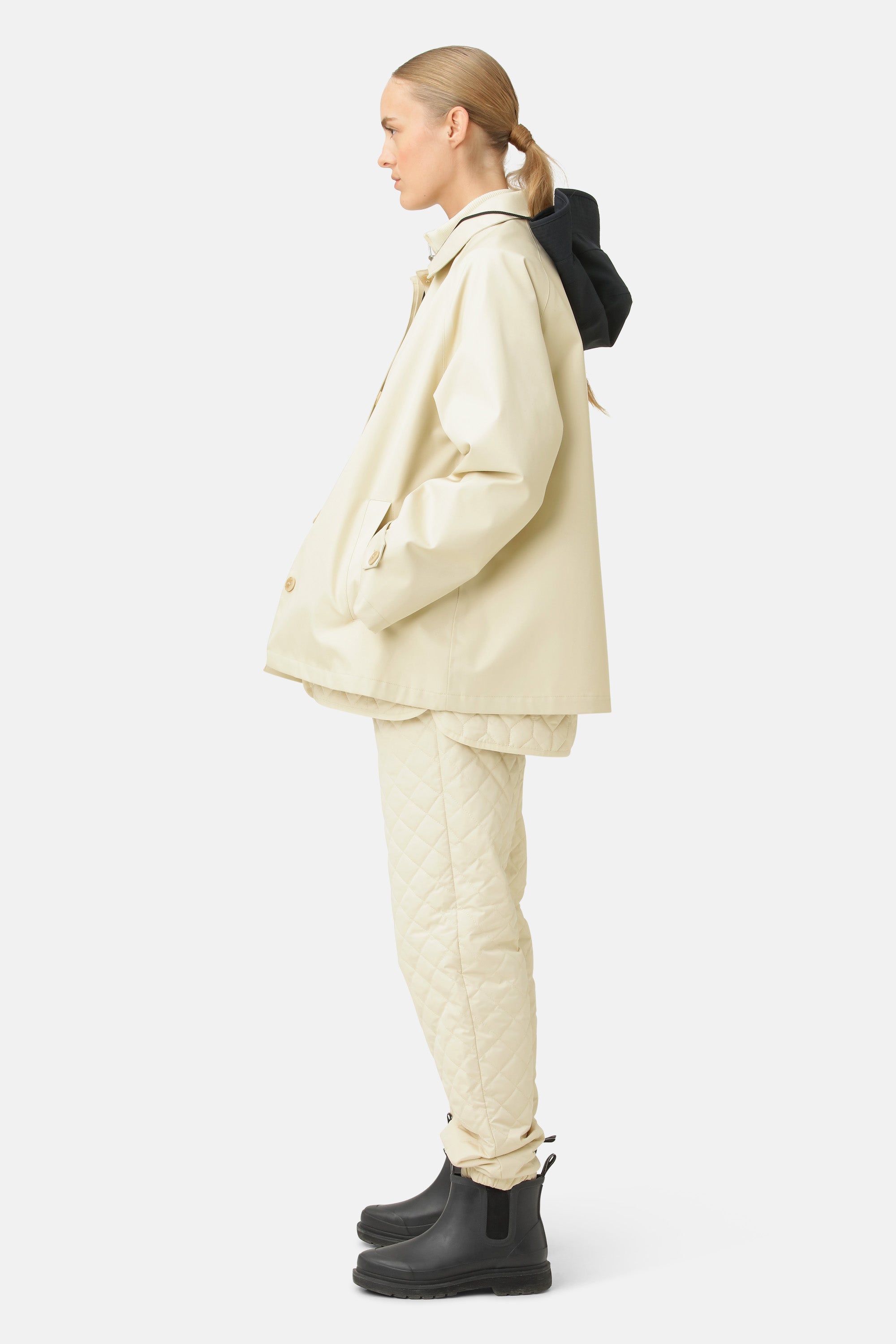 Ilse Jacobsen Hornbæk Rain Cotton raincoat Jacket 132 Bleached Sand